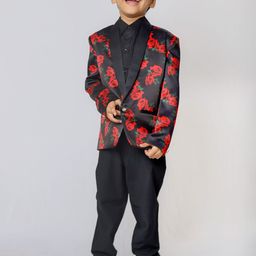 BAESD Boys Printed Single-Breasted Blazers-picture-6