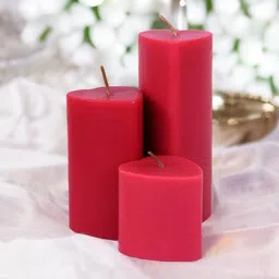 Aromatic Fables Red 3 Pieces Candles-53