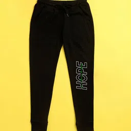 NUSYL Kids Black Printed Joggers-image-80