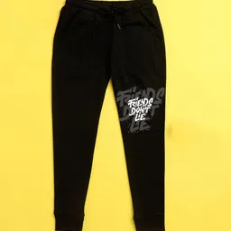 NUSYL Kids Black Printed Joggers-image-81