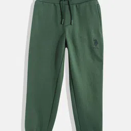 U.S. Polo Assn. Kids Boys Green Printed Joggers-image-32