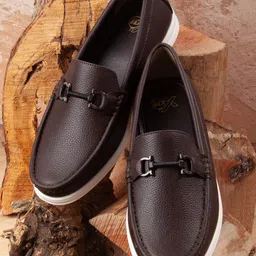 ID Men Textured Casual Loafers-22