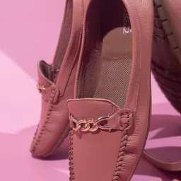 Inc 5 Women Peach-Coloured Loafers-image-7