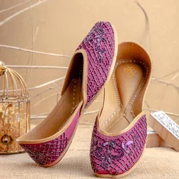 House of Pataudi Women Embroidered Mojaris-image-19