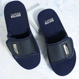 DOCTOR EXTRA SOFT Men Textured Orthopedic Non-Slip Sliders-12