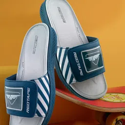 Red Tape Men Colourblocked Sliders-16