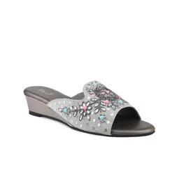 Inc 5 Embellished Ethnic Wedge Mules-40