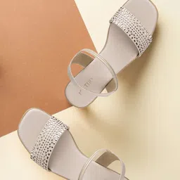 Metro Laser Cut Embellished Block Heels-13