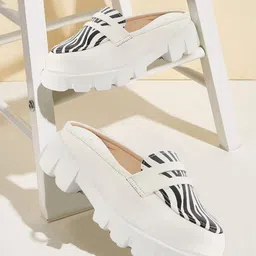 FAUSTO Women Printed Heeled Mules-image-41