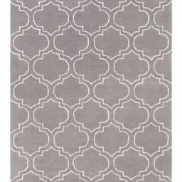 Safiya Carpet Grey Ethnic Motifs Hand-Tufted Woollen Carpets-image-60