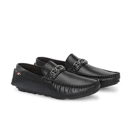 Azzaro Black Men Lightweight Horsebit Loafers-picture-58