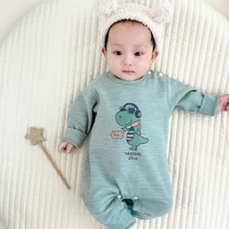 StyleCast Infant Boys Green Printed Rompers-image-19