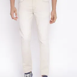 Cantabil Men Beige Cotton Jean Jeans-image-39