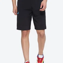 ASICS Men Hex Graphic Dry Woven Brand Logo Printed Shorts-image-94