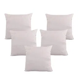 Pum Pum Set Of 5 White Solid Square Cushion Fillers-15