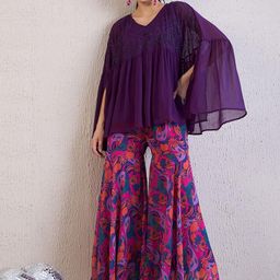 Antheaa Embellished Three Quarter Sleeve Top & Trouser Co-Ords-picture-24