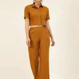 JAVINISHKA Cotton-Linen Crop Shirt & Trouser-picture-20