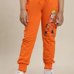 Kids Ville Boys Naruto Printed Mid-Rise Joggers-image-69