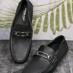 Cobblerz Men Perforations Leather Loafers-image-0