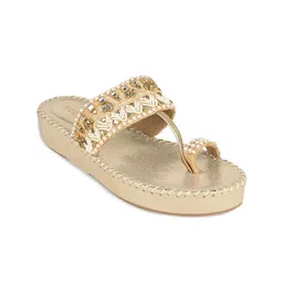 Rocia Women Embellished Ethnic One Toe Flats-picture-11
