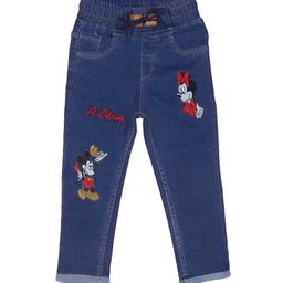 A-Okay Kids Jogger Fit Low Distress Embroidered Organic Cotton Jeans-image-99