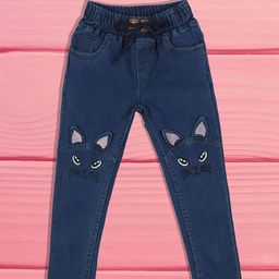 A-Okay Girls Slim Fit High-Rise Clean Look Embroidered Cotton Jeans-image-74