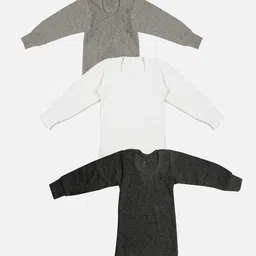 TINY HUG Boys Pack Of 3 Ribbed Thermal Tops-41