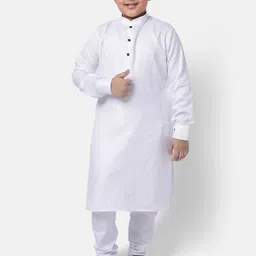 NAMASKAR Boys Mandarin collar Pure Cotton Kurta with Churidar-picture-27