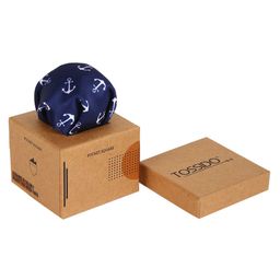 Tossido Men Blue & White Printed Pocket Squares-image-63