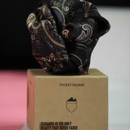 Tossido Men Paisley Printed Pocket Square-33