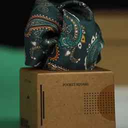 Tossido Men Paisley Printed Pocket Square-55