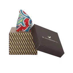 Blackberrys Men Printed Silk Pocket Square-14