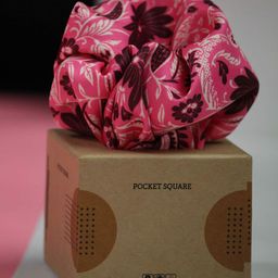 Tossido Men Printed Pink Paisley Microfiber Pocket Square-image-31