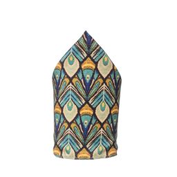 The Tie Hub Men Printed Silk Cotton Pocket Square-33