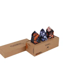 Tossido Mens Pack of 3 Printed Pocket square-image-87