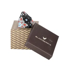 Blackberrys Men Printed Silk Pocket Square-56