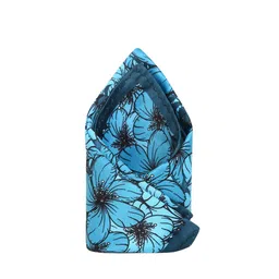 Tossido Men Blue & Black Floral Printed Pocket Square-picture-4