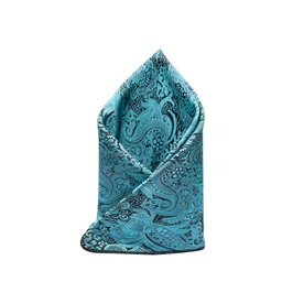 The Tie Hub Men Blue Printed Pocket Squares-image-80