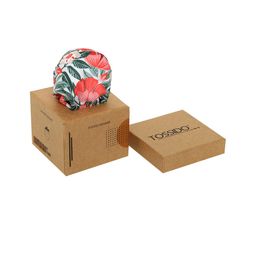 Tossido Men White & Coral-Coloured Tropical Printed Pocket Square-image-109