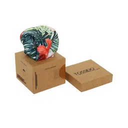 Tossido Men Green & Red Printed Tropical Pocket Square-picture-7