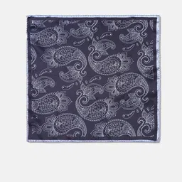 Blackberrys Men Printed Silk Pocket Square-24