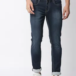 DRAGON HILL Men Straight Fit Mid-Rise Light Fade Jeans-image-14