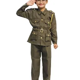 itsmycostume Kids Shirt Collar Shirt With Trousers Shubash Chandra Costume-picture-54