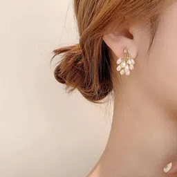 PolluxCraft Gold Plated Contemporary Shaped Studs-53