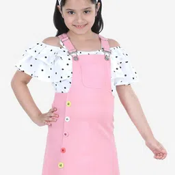 Naughty Ninos Pink Pinafore Dress-image-19