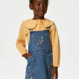 Marks & Spencer Girls Shoulder Straps Pinafore Dress-picture-25