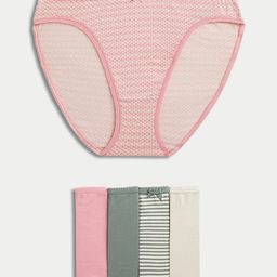 Marks & Spencer Pack Of 5 Printed HighRise Basic Briefs-image-71