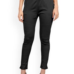 Mehrang Women Relaxed Mid-Rise Cotton Cigarette Trousers-image-30