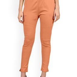 Mehrang Women Cotton Relaxed Straight Leg Regular Trousers-image-11