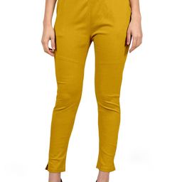 Mehrang Women Relaxed Straight Leg Cotton Cigarette Trousers-image-29